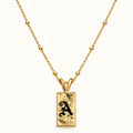Hawaii Enameled Initial Necklace
